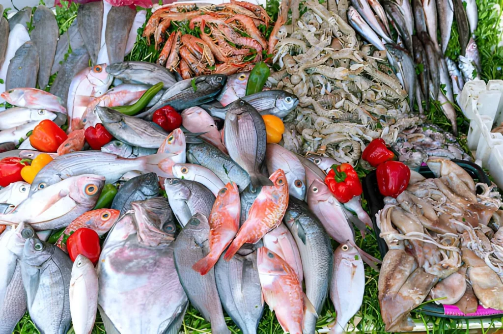 Fresh seafood restaurant in Essaouira